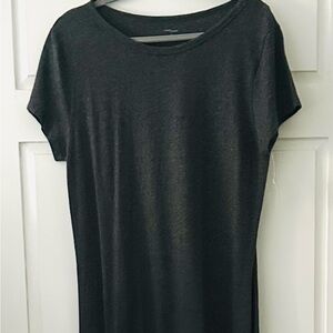 Daily Ritual Heather Gray Maxi Dress 100% Cotton